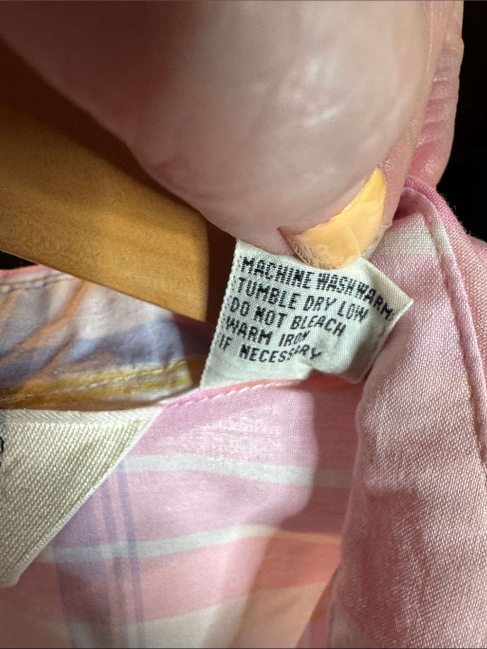 Vintage Diane Von Furstenberg Pastel Plaid Button Up Shirt Pink Size Medium - Picture 5 of 9